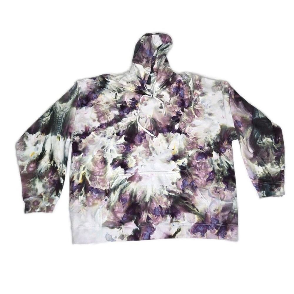 Gildan Hoodie 2XL Tie Dye Liquid Marble Soft Style Sweatshirt